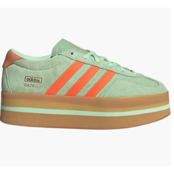 NEW Adidas Originals Gazelle Stack Green/Orange Women's Size 10 - Picture 1 of 5